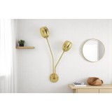 Golden wall lamp in the shape of a rose MGW-17118-2