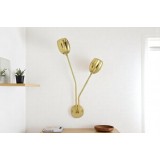 Golden wall lamp in the shape of a rose MGW-17118-2