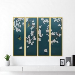 A wall painting divided into four parts SJ-130059-B