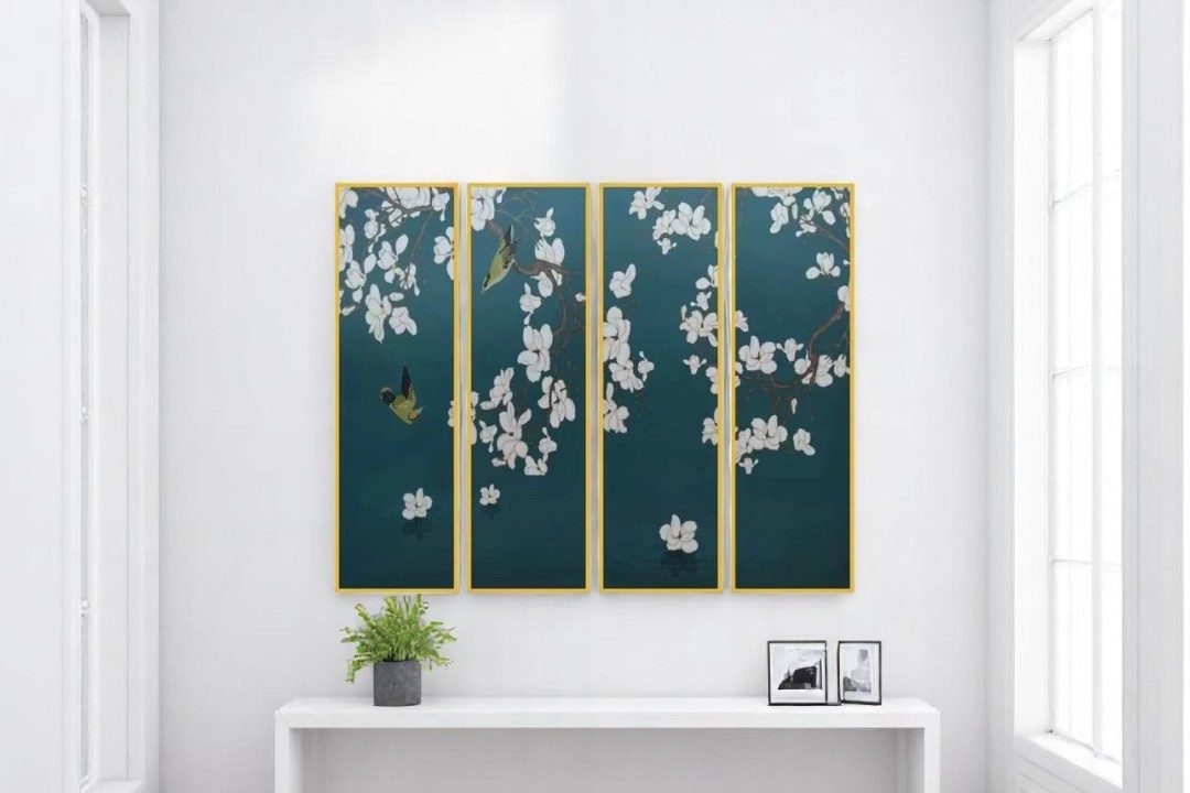A wall painting divided into four parts SJ-130059-B