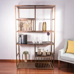 Golden color display racks BS-106