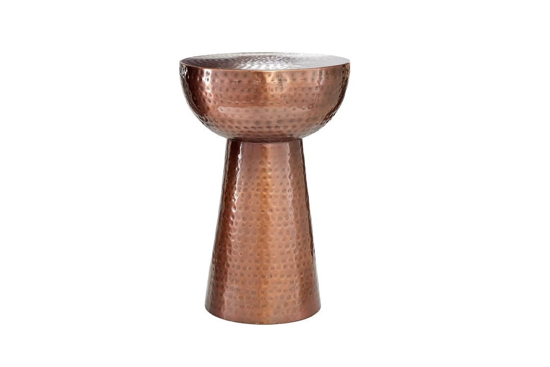 Modern copper side table 31333
