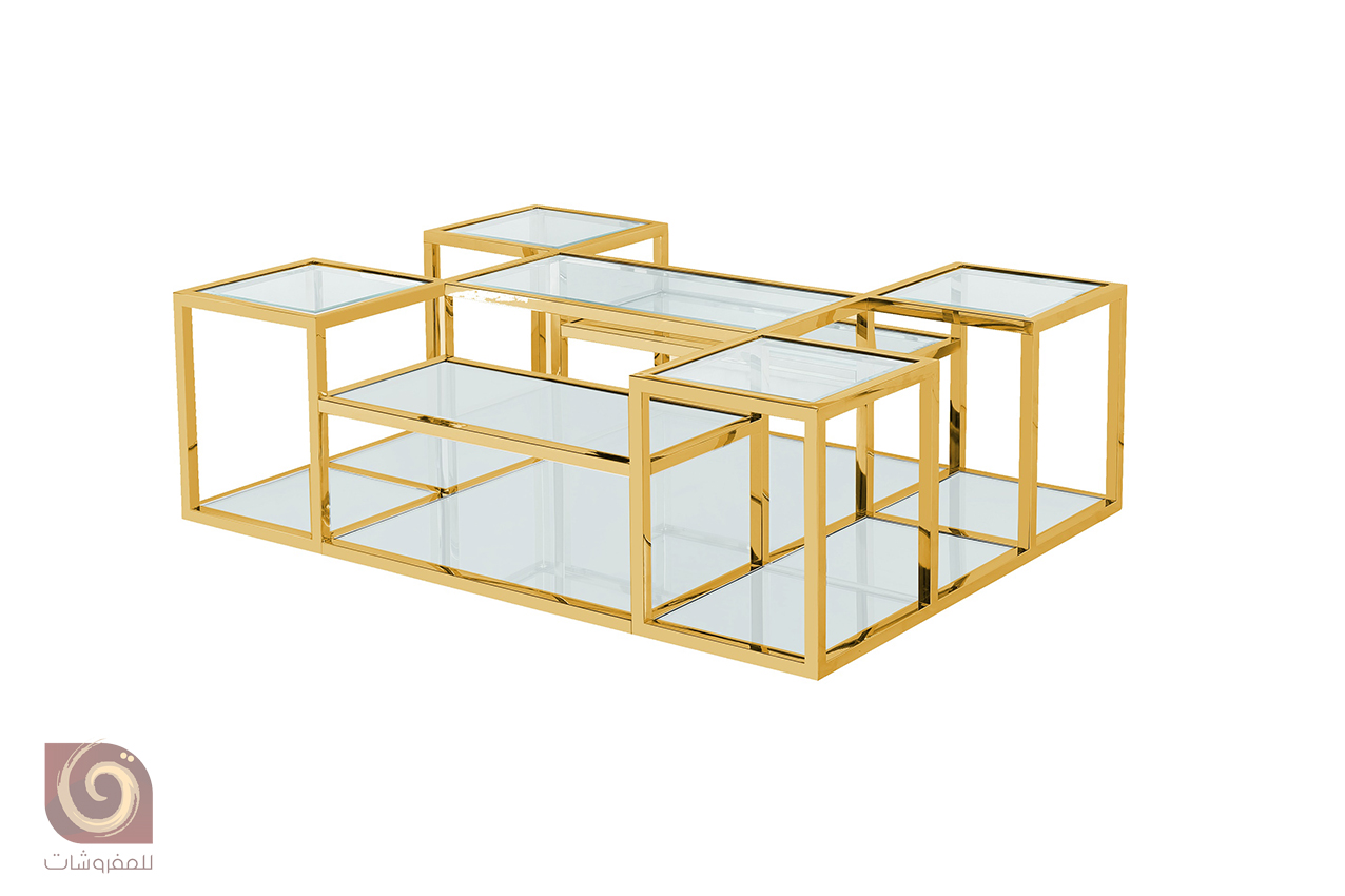 Tea Tables (1 + 2) Modern (Gold)