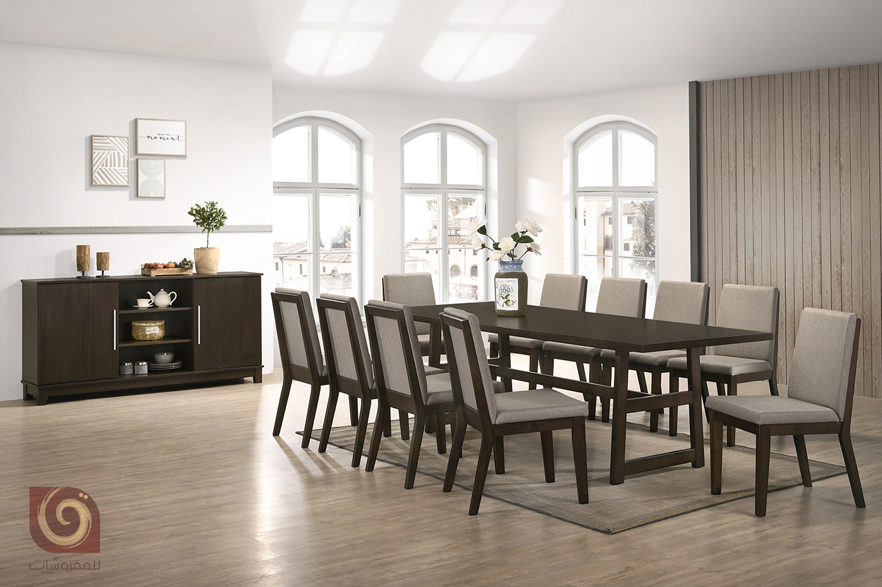 Modern (1 + 10) dining table with buffet