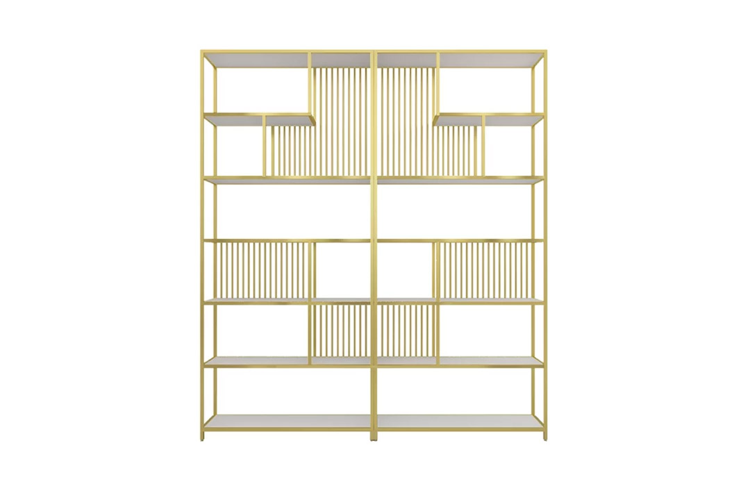 display racks, 2 pieces - golden stainless steel SJ-120250