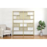 رفوف عرض 2 قطعة - استانلس ستيل ذهبى SJ-120250 (2PCS)