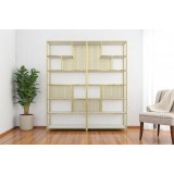 رفوف عرض 2 قطعة - استانلس ستيل ذهبى SJ-120250 (2PCS)