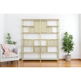 رفوف عرض 2 قطعة - استانلس ستيل ذهبى SJ-120250 (2PCS)
