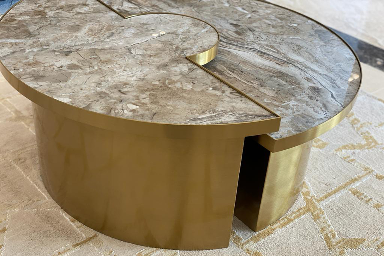 (Chinese Modern coffee table (1+1+2