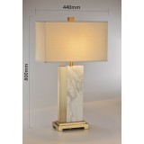 Modern rectangular lampshade with golden base HB-1905-A