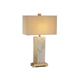 Modern rectangular lampshade with golden base HB-1905-A