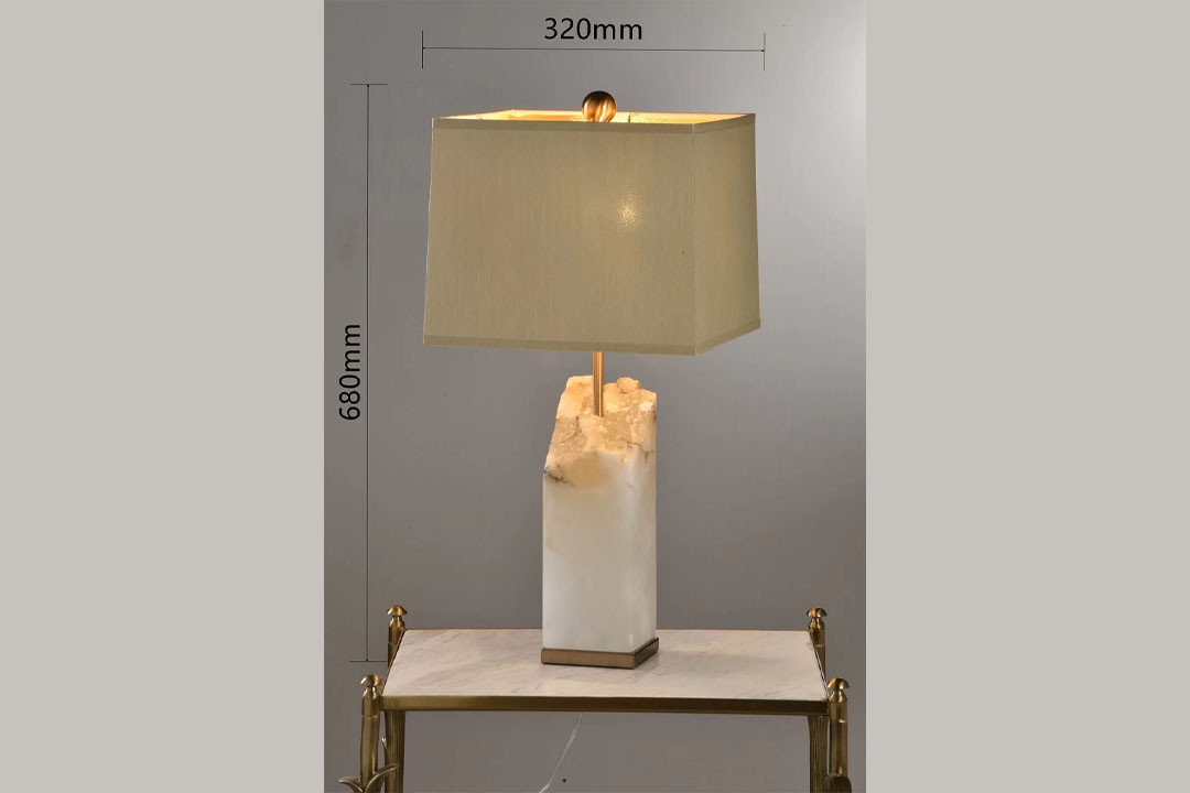 Marble table lamp with base, HB-1756