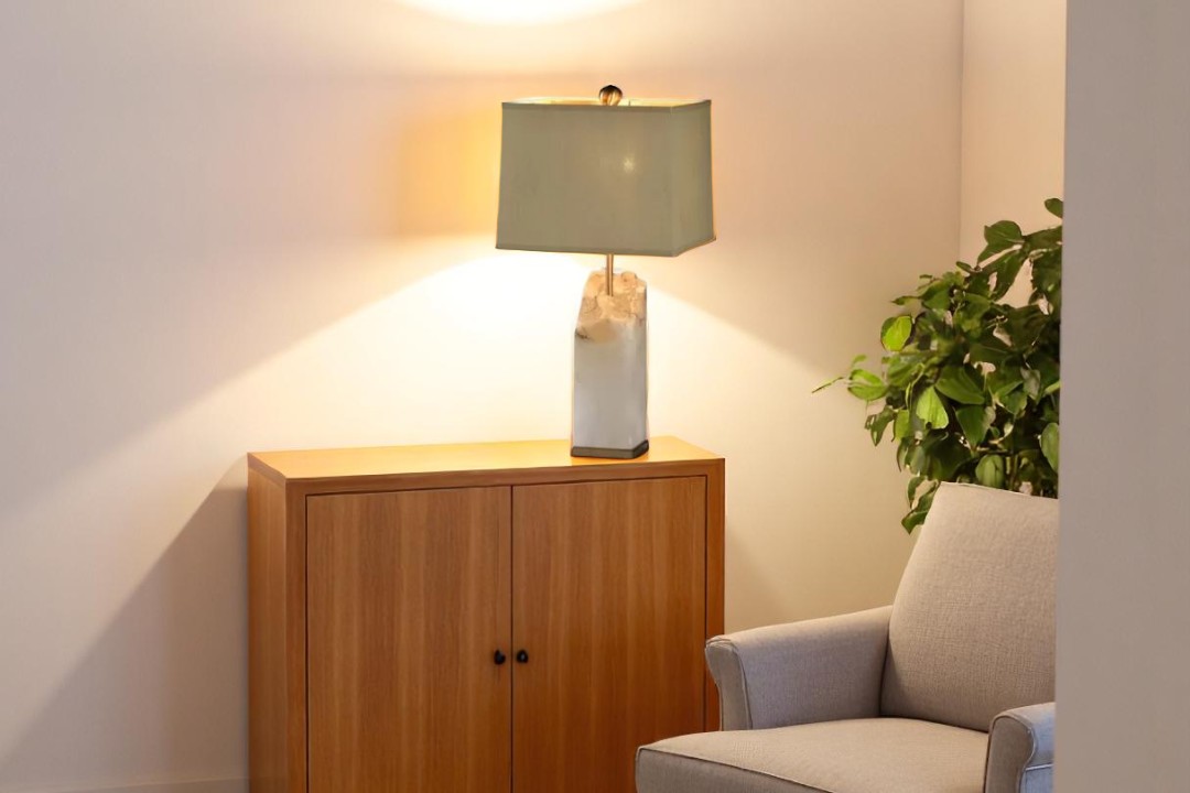 Marble table lamp with base, HB-1756
