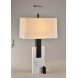 Table lamp with black and marble base HP-2563