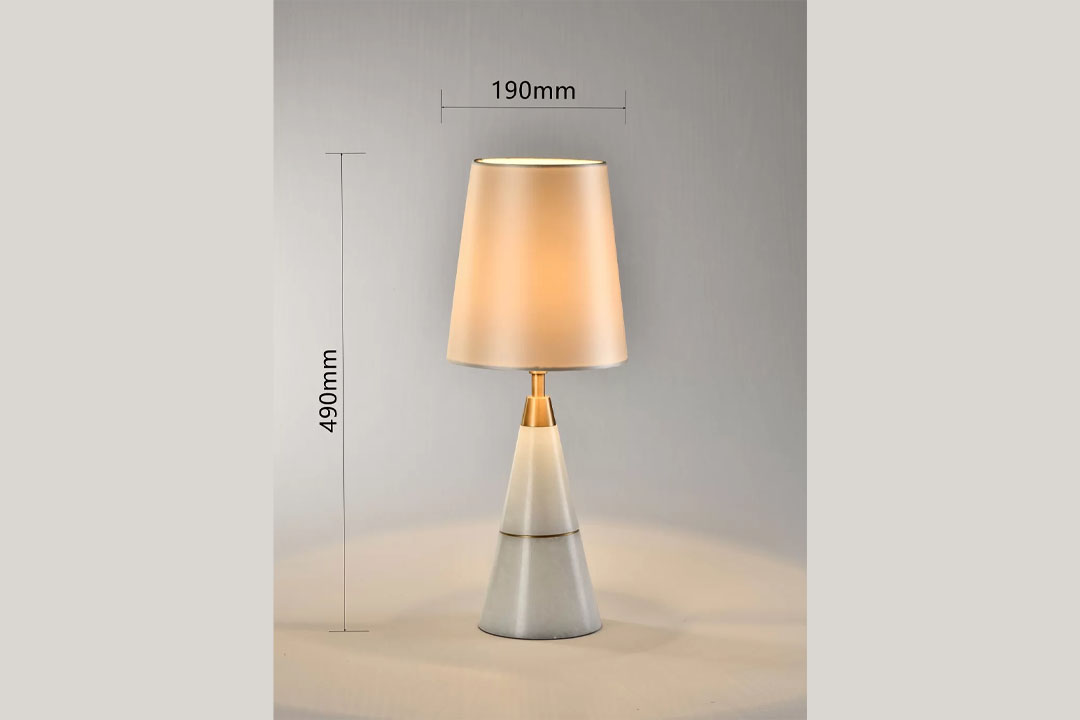 Desk lamp with conical white base HB-2614