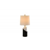 Modern lampshade with black and white marble column HB-2619