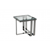 Glass coffee table 3 pieces, LZ-179-C (Sliver)