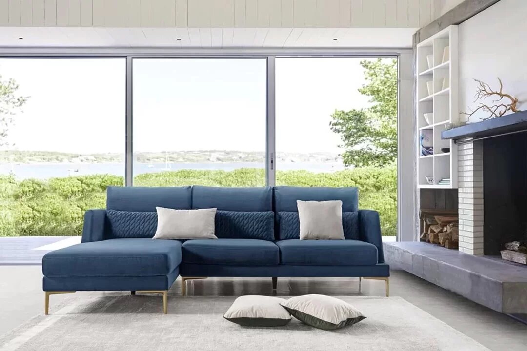 corner left sofa set - white XF-399 (L)