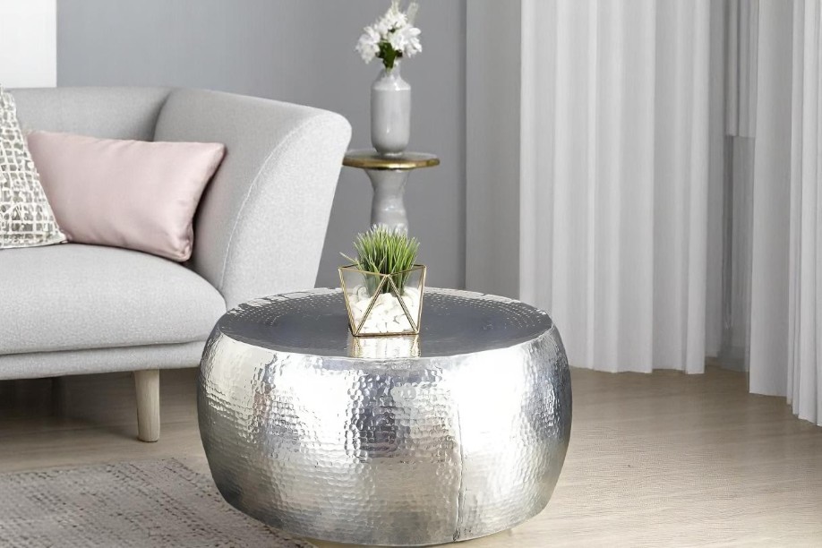 Modern coffee table 1+2 - Silver SB-70