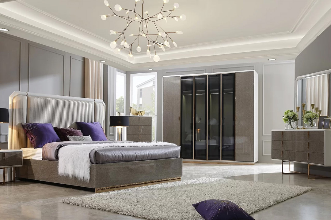 Modern bedroom Without Wardrobe 9033