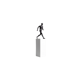 A decorative masterpiece, a man’s figure with a white base, HT-69959