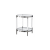 طقم طاولات شاى فضى سطح زجاجى HY-806-24
