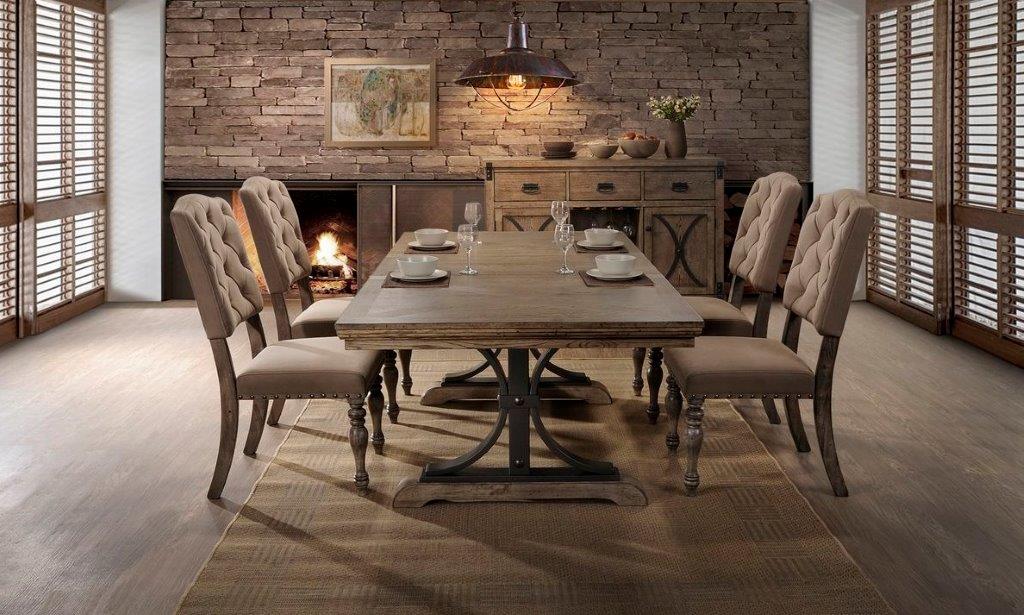 Modern dining table with 8 chairs 4280-HM