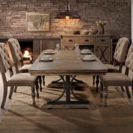 Modern dining table with 8 chairs 4280-HM
