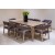 Modern 6 Chairs Dining Table with Britton/Cola Buffet