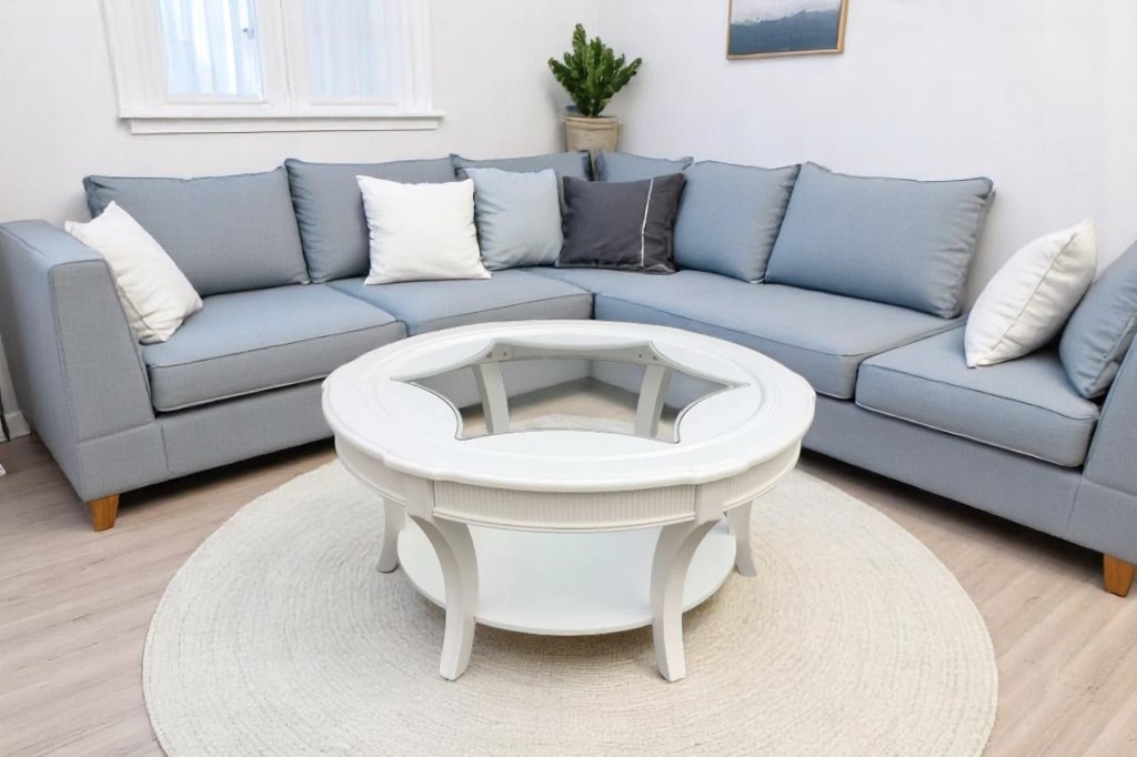 Newclassic 3-piece tea table set - white TQS-204-1