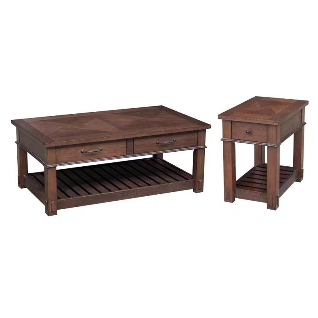 Chinese New Classic coffee table 1+2 QAS-0002 (Brown)