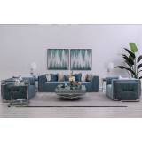 طقم كنب 4 قطع SF-858 (BLUE) - أزرق
