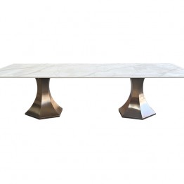 طاولة طعام 8 كراسي + بوفيه مودرن باللون الاخضر Ym-48D4030 