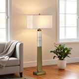Modern stand lamp with golden base HB-3086