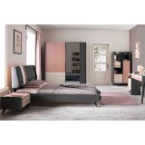 modern single children’s bedroom Setra (Pink)-1B