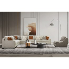 طقم كنب زاوية مودرن مع كرسي مفرد RL-2602