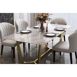 Modern dining table chair in black and white TW-050