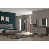 Modern 7-piece bedroom set - gray AB-27