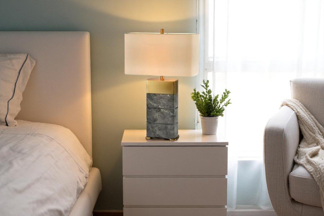 Grey lamp shade HB-3278