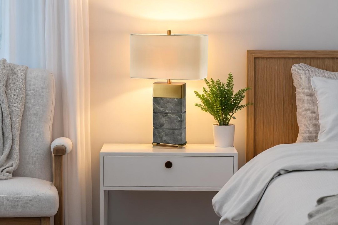 Grey lamp shade HB-3278