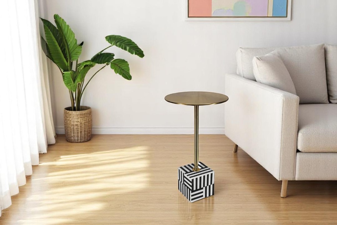 Modern circular end table 69529