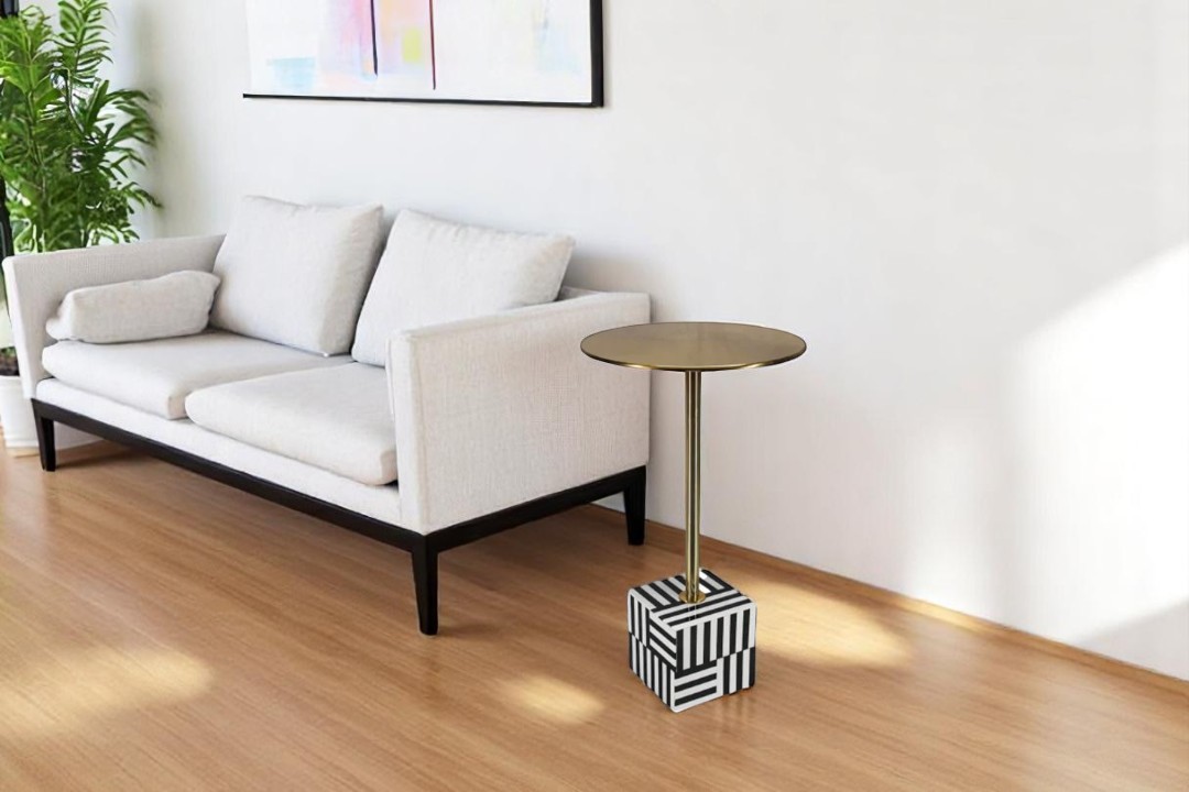 Modern circular end table 69529
