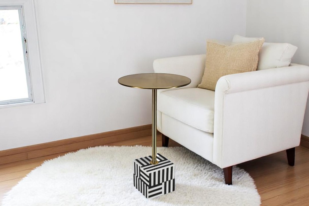 Modern circular end table 69529
