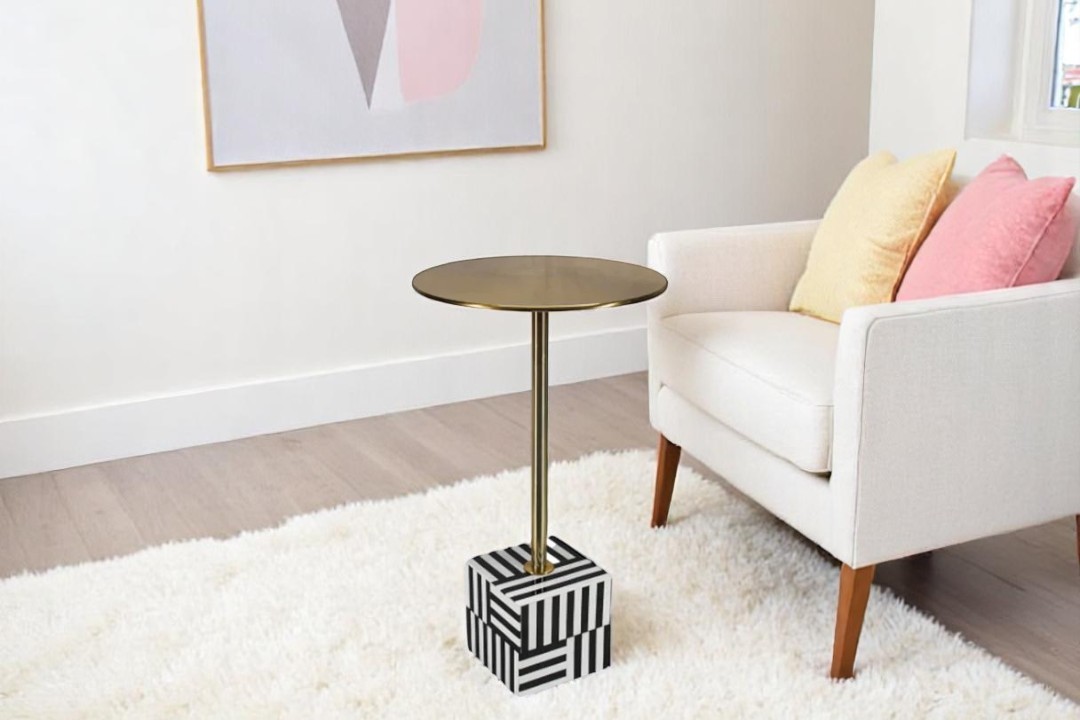 Modern circular end table 69529