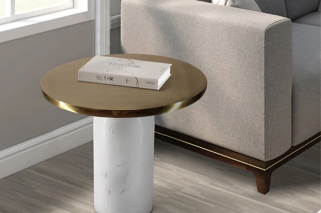 Modern metal end table 68593