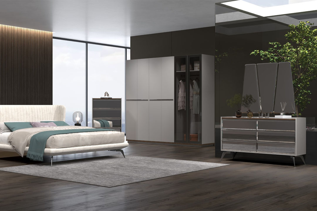 Modern bedroom 6 doors 264