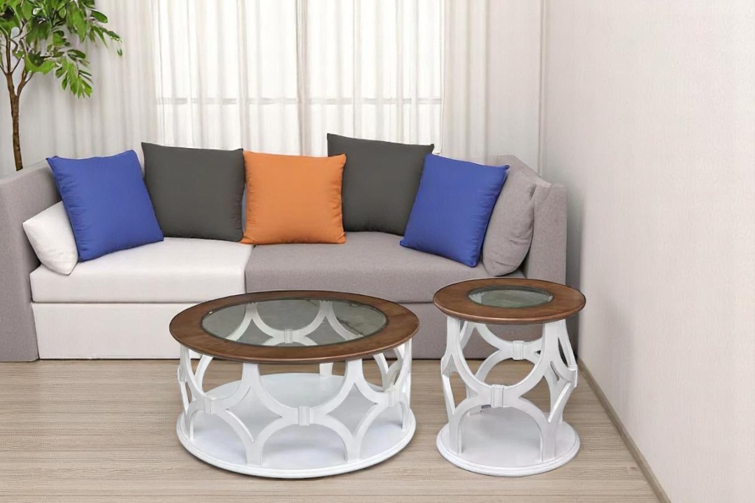 New Classic 3 piece tea tables QAS-0011 light