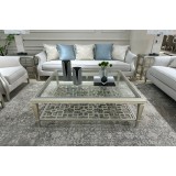 طاولات قهوة زجاج 3 قطع نيو كلاسيك MA-524