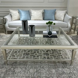 طاولات قهوة زجاج 3 قطع نيو كلاسيك MA-524