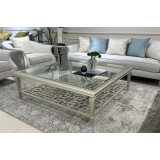 طاولات قهوة زجاج 3 قطع نيو كلاسيك MA-524